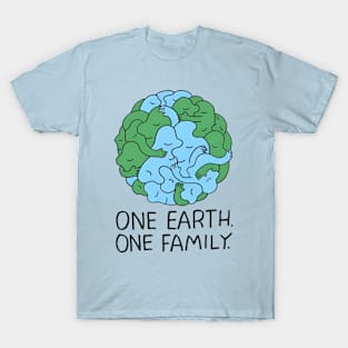 One earth one family, earth day T-Shirt